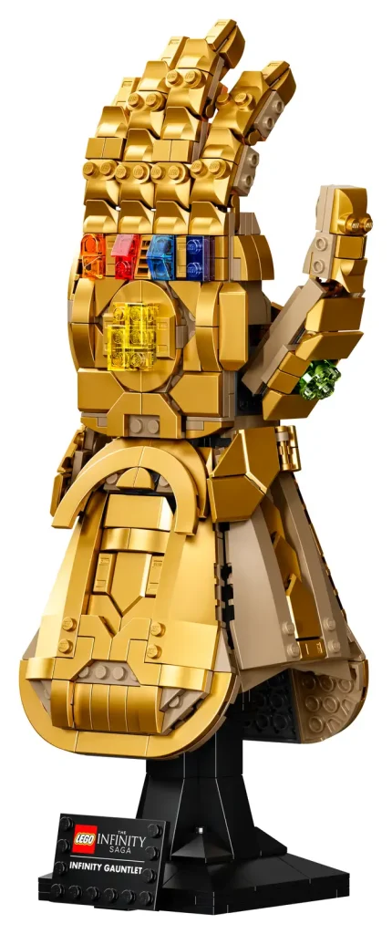 Réplique LEGO 76191 Gant de l’infini avec gemmes colorées de Thanos
